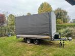 Hapert huif /plateau 2000 kg gesloten aanhangwagen remorque, Auto diversen, Aanhangers en Bagagewagens, Ophalen, Zo goed als nieuw