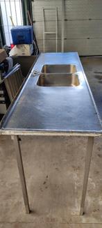 Spoelbak horeca, toog bar, spoeltafel, Ophalen