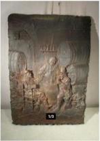 Prachtig Gietijzeren Tafereel - 70x49, Antiek en Kunst, Curiosa en Brocante, Ophalen of Verzenden
