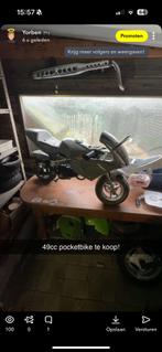 Pocketbike 49cc, Fietsen en Brommers, Minibikes, Midibikes en Pitbikes, Ophalen, Gebruikt, 49 cc, Overige typen