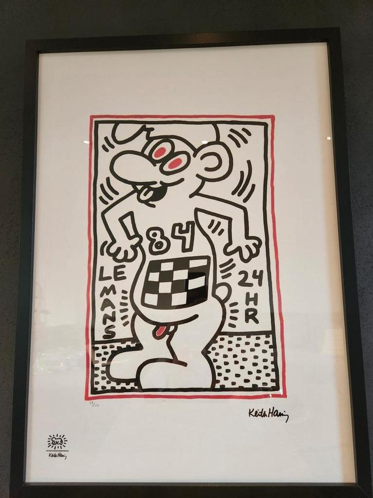 Keith Haring - SMURF 84 (24hr Le Mans), Antiek en Kunst, Kunst | Litho's en Zeefdrukken, Ophalen of Verzenden