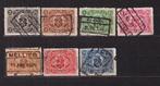 België Spoorwegzegels 1921-22 TR128-TR134 gestempeld, Verzenden, Gestempeld, Gestempeld