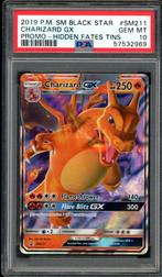 Charizard GX PSA 10 - SM211 - Sun & Moon Promo 2019, Hobby en Vrije tijd, Ophalen of Verzenden, Zo goed als nieuw, Losse kaart