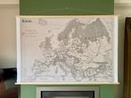 Prachtige Wereldkaart / Grote Landkaart / Schoolplaat Europa, Ophalen of Verzenden, Aardrijkskunde