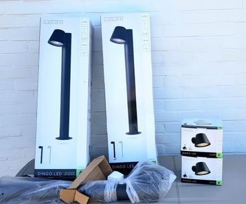 2 Guéridons LED et 2spots extérieurs Lucide Dingo 2 anthraci, Enlèvement, Neuf, LED