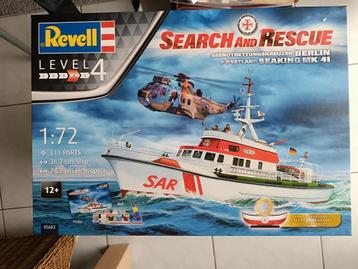 Revell sar Seaking MK41 en reddingsboot 1/72 