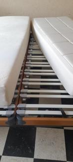 2 tempuurmatrassen + latoflex, Enlèvement, Comme neuf, Une personne, Matelas