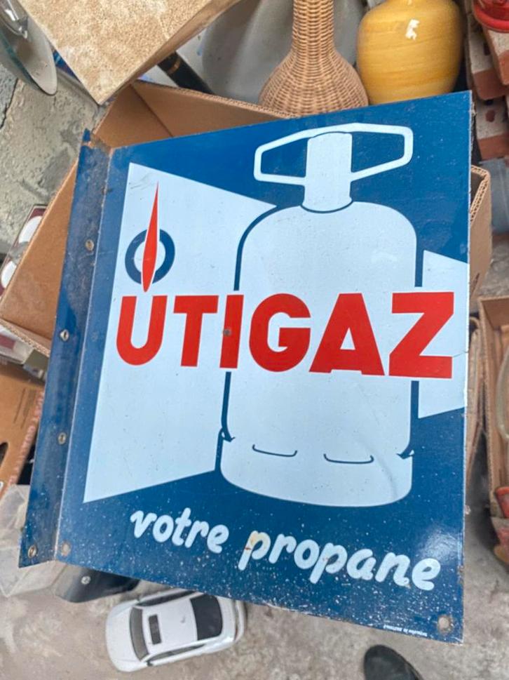 tres belle plaque émaillée double face en etat +++, Antiquités & Art, Antiquités | Accessoires de maison, Enlèvement ou Envoi