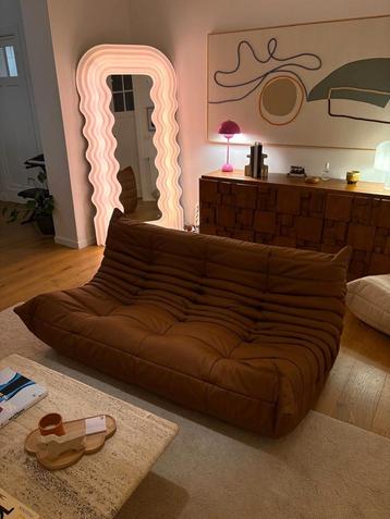 Togo leren jack met 3 zitplaatsen, Ligne Roset, Michel Ducar beschikbaar voor biedingen