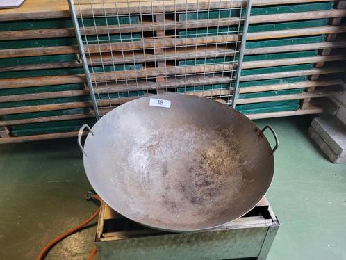 038. Wokpan + houder 3x, Huis en Inrichting, Keuken | Potten en Pannen