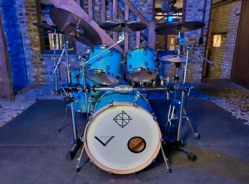 Dixon Cornerstone 'Maple' Shell Set + Gibraltar Drumrack, Muziek en Instrumenten, Drumstellen en Slagwerk, Zo goed als nieuw, Ophalen