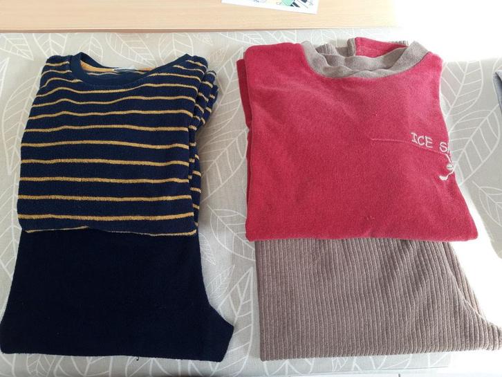 2 winter pyjama's badstof jongen 140-146 Hema & Perlina, Kinderen en Baby's, Kinderkleding | Maat 140, Gebruikt, Jongen, Nacht- of Onderkleding
