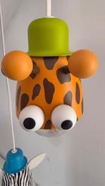 Kinderkamer hanglamp dieren Aap / Zebra / Giraf dieren, Ophalen, Zo goed als nieuw, Metaal