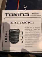 Tokina 11-16mm f2.8 nikon vattingsring Dx, Comme neuf, Objectif grand angle, Enlèvement, Zoom