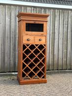 Wijnkast/drankkast teak erg mooie grote, Ophalen of Verzenden