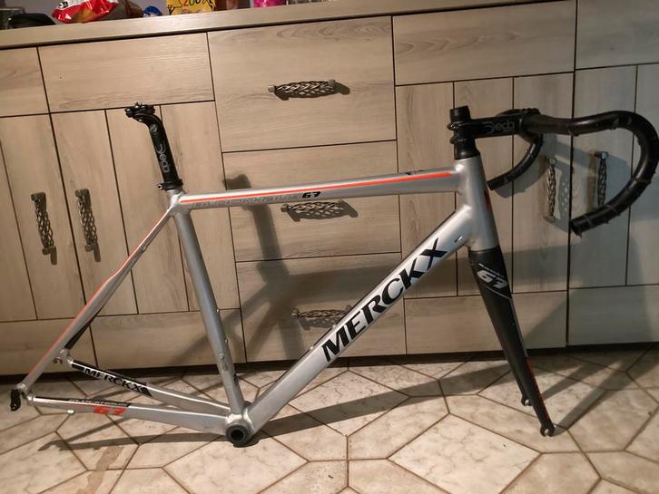 Eddy merckx alluminium frameset (barstje), Fietsen en Brommers, Fietsen | Racefietsen, Gebruikt, Heren, Overige merken, 28 inch