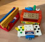 Vintage werkbank en werkbak Fischer price, Ophalen, Gebruikt