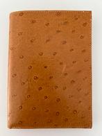 Portefeuille in struisvogelleder (10cm x 14cm), Ophalen of Verzenden, Zo goed als nieuw