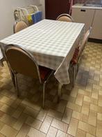 table de cuisine et 4 chaises, Maison & Meubles, Comme neuf, Autres matériaux, Quatre, Enlèvement