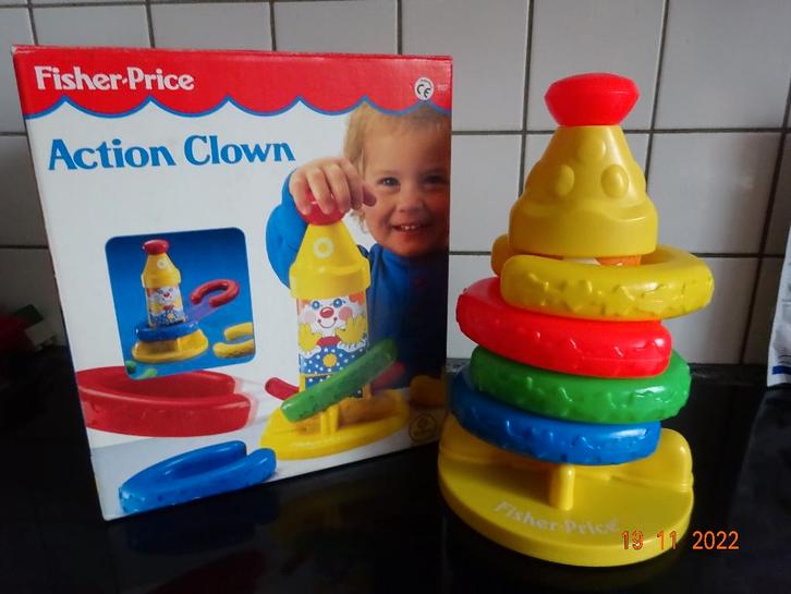 Fisher price, action clown*VINTAGE*VOLLEDIG*Made U.S.A, Enfants & Bébés, Jouets | Fisher-Price, Enlèvement ou Envoi