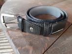 Neuf. Ceinture cuir + label F VAN BOMMEL PN €99.95 *VENDU*, Noir, Floris VAN BOMMEL, 95 à 105 cm, Envoi