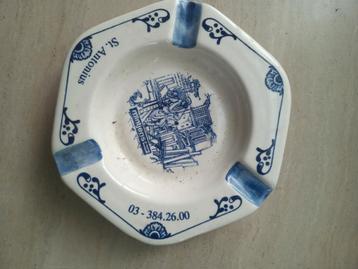 Asbak bordje Delft  blauw.made in holland