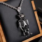 Vogel skull / schedel / skelet hanger, Overige materialen, Verzenden, Nieuw, Zilver