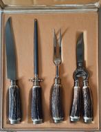 Vintage Trancheerset Wüsthof in koffertje, Antiek en Kunst, Antiek | Bestek, Ophalen of Verzenden