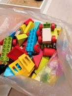 Blokken houten en plastic, Kinderen en Baby's, Speelgoed | Bouwstenen, Overige merken, Zo goed als nieuw, Ophalen