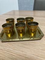 borreltjes op schaaltje., Antiek en Kunst, Antiek | Brons en Koper, Ophalen of Verzenden, Koper