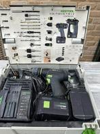 Festool boor/vijsmachine. 2 batterijen die nog lang meegaan, Doe-het-zelf en Bouw, Gereedschap | Boormachines, Ophalen, Gebruikt