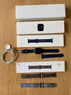 Apple Watch serie 6 blue aluminium case 44mm met vele extra, Blauw, IOS, Ophalen of Verzenden, Zo goed als nieuw