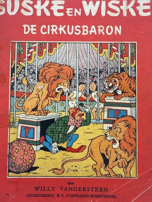 Suske en Wiske De circusbaron eerste druk (1954), Boeken, Stripverhalen, Gelezen, Eén stripboek, Verzenden