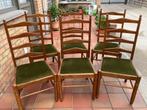 Eiken Stoelen, Gebruikt, Bruin, Vijf, Zes of meer stoelen, Hout