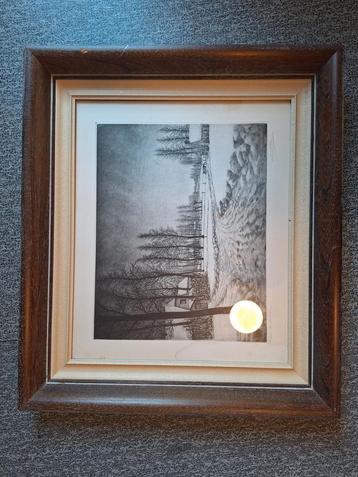 Mooi schilderij met mooi kader!  beschikbaar voor biedingen