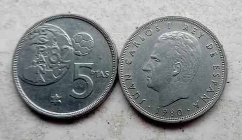 5 pesetas 1980 (mundial 82 ), Postzegels en Munten, Munten | Europa | Niet-Euromunten, Losse munt, Ophalen of Verzenden