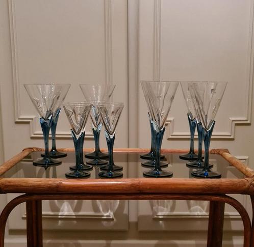 Set van 14 glazen, Verzamelen, Glas en Drinkglazen, Gebruikt, Ophalen of Verzenden