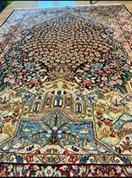 Véritable et superbe tapis persan Kirman noué-main, 150 à 200 cm, Comme neuf, Blanc, Rectangulaire