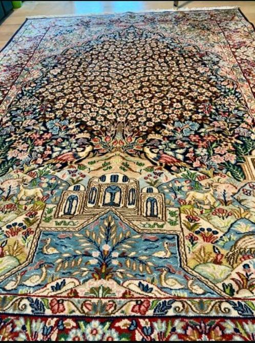 Echt en prachtig handgeknoopt Perzisch Kirman-tapijt, Huis en Inrichting, Stoffering | Tapijten en Vloerkleden, Zo goed als nieuw