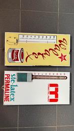 Emaille reclameborden thermometer, Verzamelen, Ophalen, Gebruikt, Reclamebord