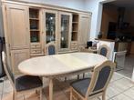 Salle à manger complète en chêne seruse, Maison & Meubles, Enlèvement, Utilisé, 4 à 6 chaises