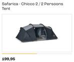 Tent 2 personen afzonderlijk slaapgedeelte, Ophalen, Zo goed als nieuw, Tot en met 2