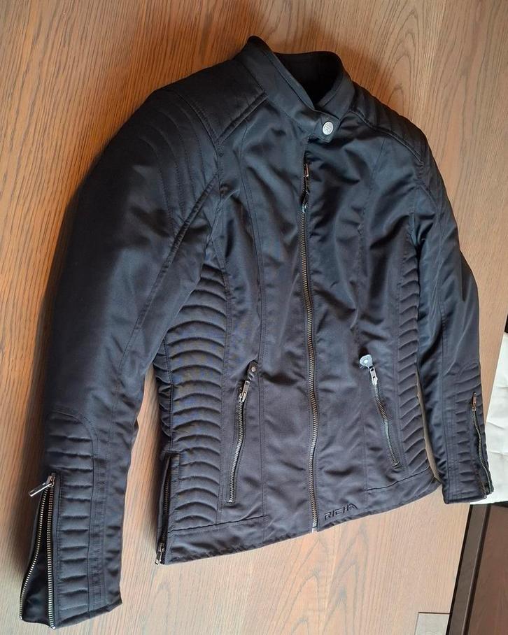 Zwarte motorjas RICHA, Motoren, Kleding | Motorkleding, Jas | textiel, Dames, Tweedehands, Ophalen