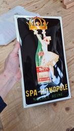 emaille reclamebord spa monopole, Verzamelen, Ophalen of Verzenden, Nieuw, Reclamebord