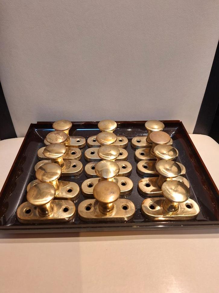 15 koperen handgrepen, Antiek en Kunst, Antiek | Brons en Koper, Ophalen of Verzenden