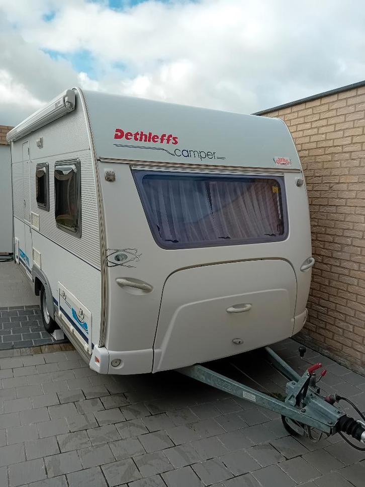 Caravan Dethleffs met stapelbed!, Caravans en Kamperen, Caravans, Particulier, tot en met 4, 1000 - 1250 kg, Dethleffs, Stapelbed
