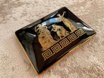 Vintage Grieks schaaltje met deksel – 24k gouddecor, Antiek en Kunst, Ophalen of Verzenden