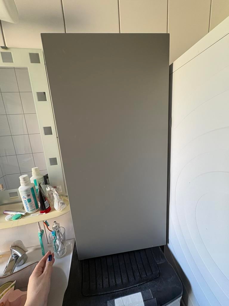 Meuble de salle de bain gris, Maison & Meubles, Enlèvement, Comme neuf, Gris