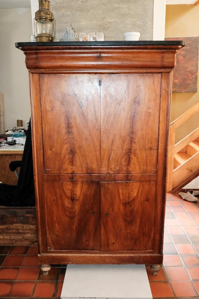 Secrétaire Louis-Philippe XIXe siècle, Antiek en Kunst, Antiek | Meubels | Kasten, Ophalen