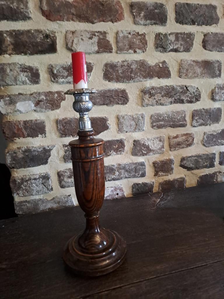 Antieke kandelaars , 2 stuks, Ophalen of Verzenden